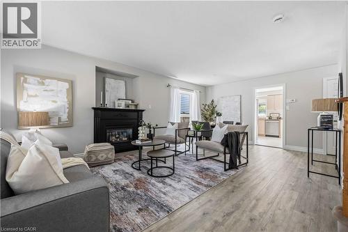 137 Stokely Crescent, Whitby, ON - Indoor Photo Showing Living Room With Fireplace