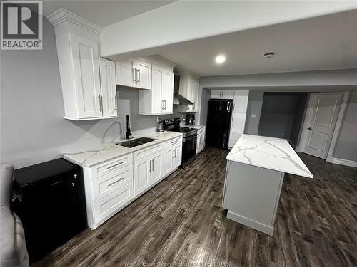6255 Disputed Unit# Lower, Lasalle, ON - Indoor Photo Showing Kitchen With Double Sink