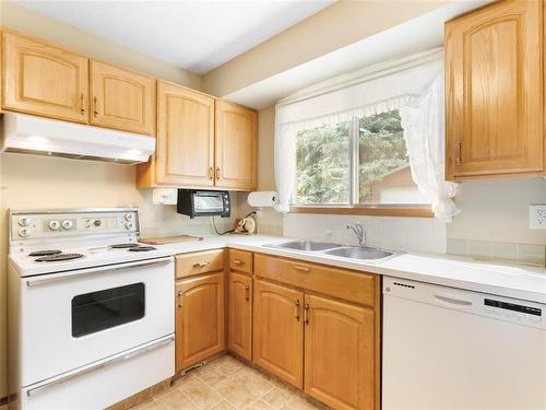 129 St Michael Road, Winnipeg, MB - Indoor Photo Showing Kitchen With Double Sink