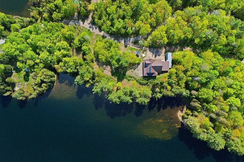 Photo aérienne - 488 Lac Sauriol, Waltham, QC - Outdoor With Body Of Water With View
