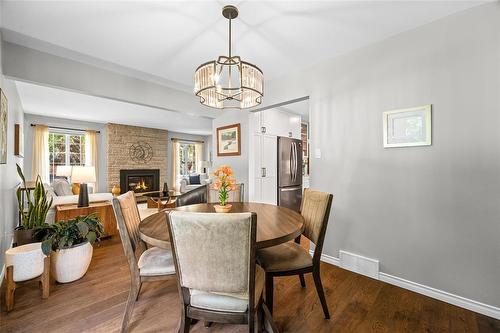 3 Vassar Road, Winnipeg, MB - Indoor Photo Showing Dining Room With Fireplace