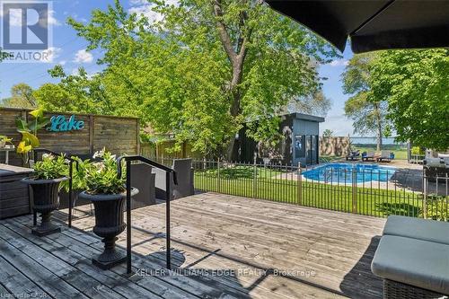 573 Beach Boulevard, Hamilton, ON - Outdoor With In Ground Pool With Deck Patio Veranda With Exterior