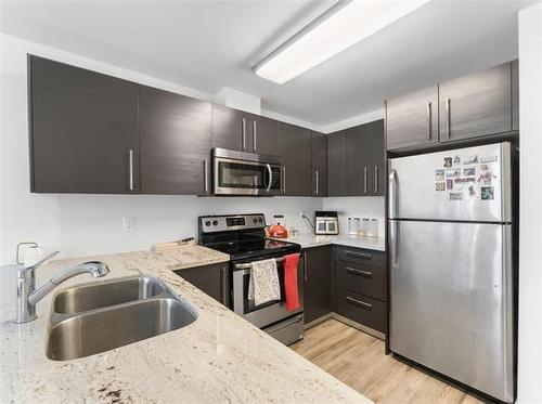 310-155 Sherbrook St, Winnipeg, MB - Indoor Photo Showing Kitchen With Stainless Steel Kitchen With Double Sink With Upgraded Kitchen