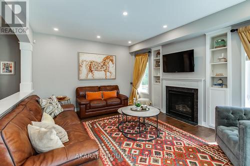 3320 Cline Street, Burlington, ON - Indoor Photo Showing Living Room With Fireplace