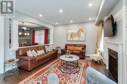 3320 Cline Street, Burlington, ON - Indoor Photo Showing Living Room With Fireplace
