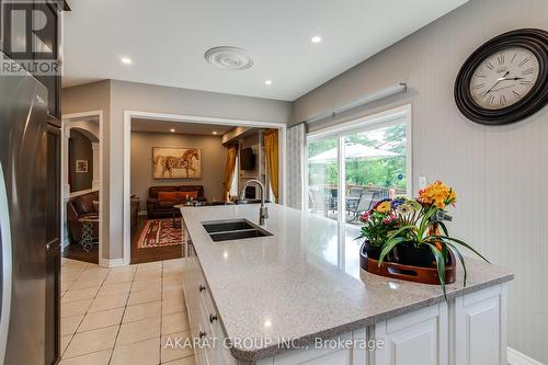 3320 Cline Street, Burlington, ON - Indoor Photo Showing Kitchen With Double Sink