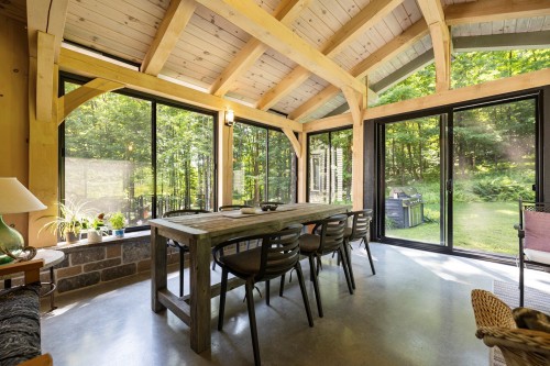 Solarium/Verrière - 19 Ch. Price, Lac-Brome, QC - Indoor Photo Showing Dining Room