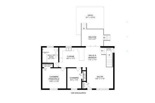 Plan (croquis) - 385 Rue Auger, Beloeil, QC - Other
