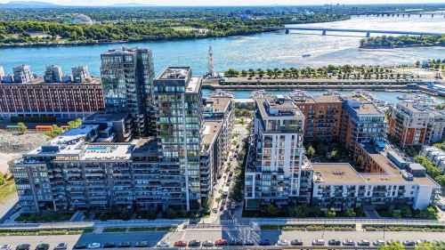 Aerial View - 422-365 Rue St-André, Montréal (Ville-Marie), QC - Outdoor With Body Of Water With View