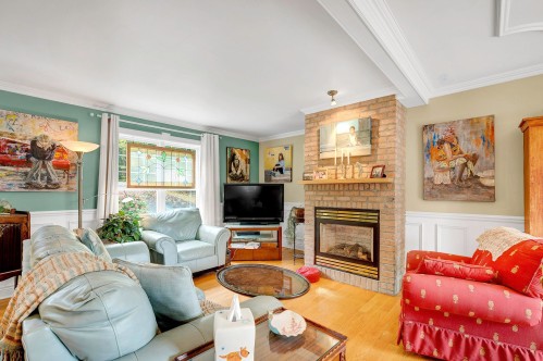 Salon - 593 Ch. Des Cèdres, Piedmont, QC - Indoor Photo Showing Living Room With Fireplace