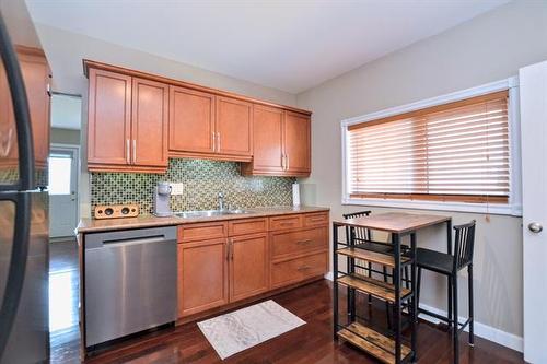 1019 Royse Ave, Winnipeg, MB - Indoor Photo Showing Kitchen With Double Sink