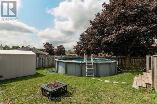 1 Lang Drive, Barrie, ON - Outdoor With Above Ground Pool With Backyard