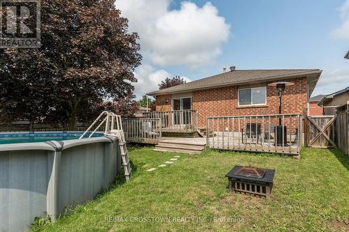 1 Lang Drive, Barrie, ON - Outdoor With Above Ground Pool With Deck Patio Veranda