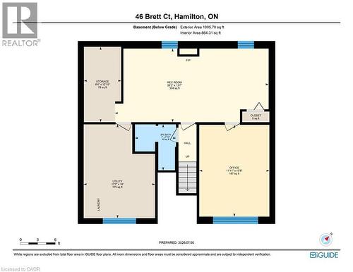 Floor plan - 46 Brett Court, Hamilton, ON - Other