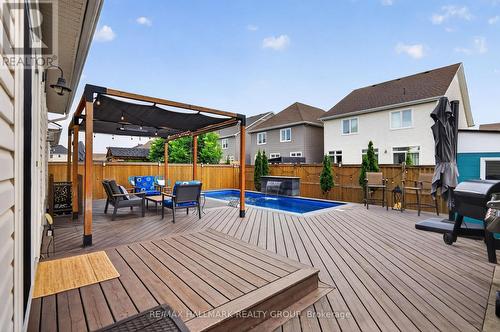 878 Excursion Way, Ottawa, ON - Outdoor With Above Ground Pool With Deck Patio Veranda With Exterior