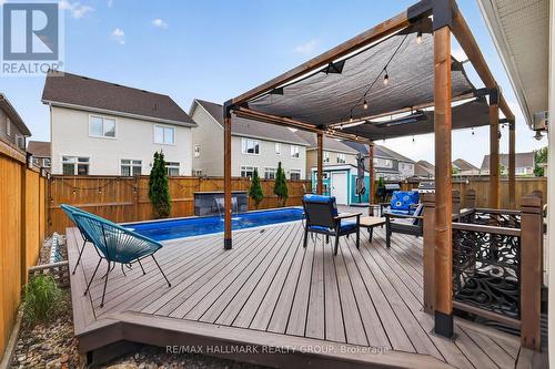 878 Excursion Way, Ottawa, ON - Outdoor With Above Ground Pool With Deck Patio Veranda With Exterior