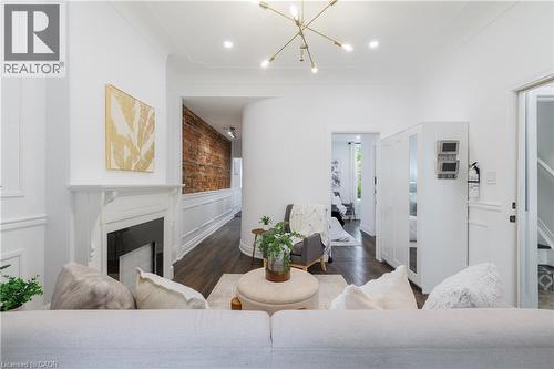 46 Murray Street E, Hamilton, ON - Indoor With Fireplace