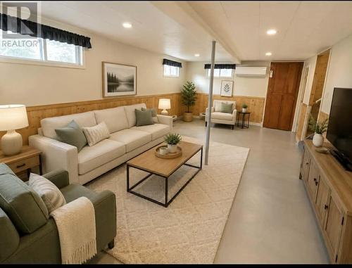 Staged with AI - 4 Second Avenue, Bishop'S Falls, NL - Indoor Photo Showing Living Room