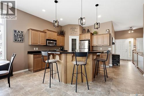 54 Qu'Appelle Crescent, Balgonie, SK - Indoor Photo Showing Kitchen With Upgraded Kitchen