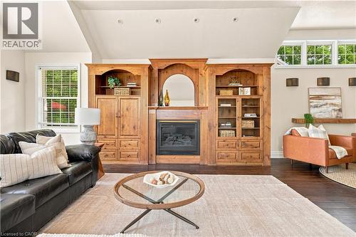 290 Bridgeport Road E, Waterloo, ON - Indoor Photo Showing Living Room With Fireplace