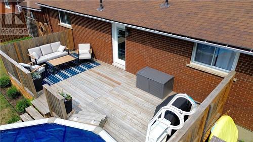 193 Catherine Drive, Garson, ON - Outdoor With In Ground Pool With Deck Patio Veranda With Exterior