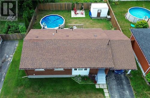 193 Catherine Drive, Garson, ON - Outdoor With Above Ground Pool