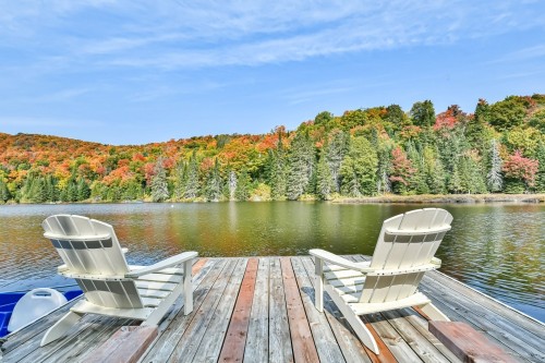 Bord de l'eau - 109 Ch. Des Outardes, Mont-Blanc, QC - Outdoor With Body Of Water With Deck Patio Veranda