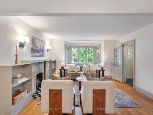 37 Chilton Road, Toronto, ON - Indoor Photo Showing Living Room With Fireplace