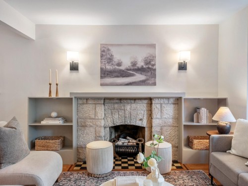 37 Chilton Road, Toronto, ON - Indoor Photo Showing Living Room With Fireplace