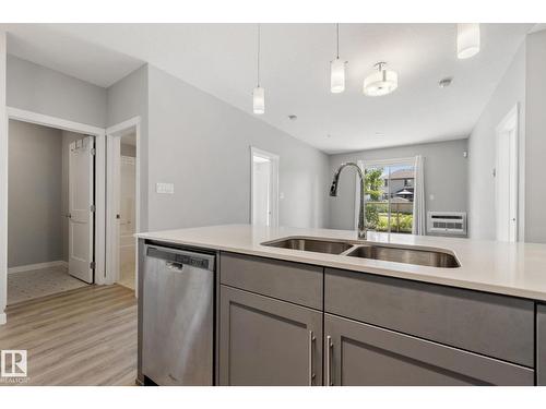 #121 812 Welsh Dr Sw, Edmonton, AB - Indoor Photo Showing Kitchen With Double Sink
