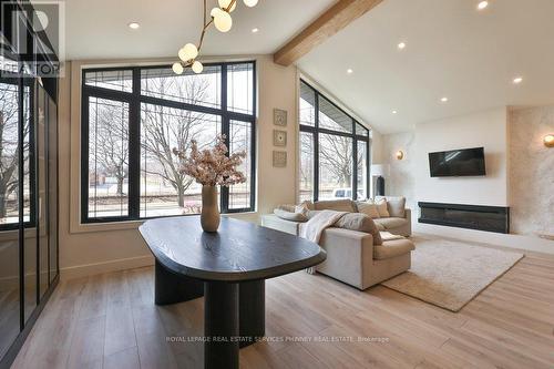 75 Rangoon Road, Toronto, ON - Indoor Photo Showing Living Room With Fireplace