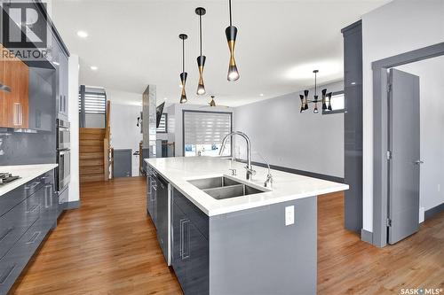 519 Kenaschuk Way, Saskatoon, SK - Indoor Photo Showing Kitchen With Double Sink With Upgraded Kitchen