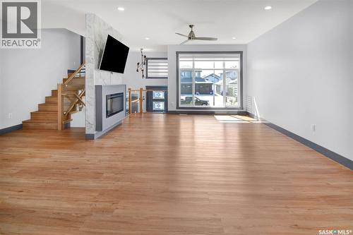 519 Kenaschuk Way, Saskatoon, SK - Indoor With Fireplace