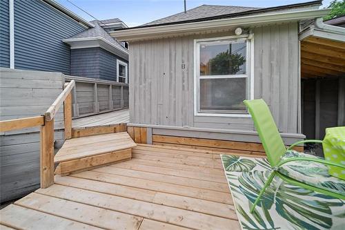 909 Strathcona St, Winnipeg, MB - Outdoor With Deck Patio Veranda With Exterior