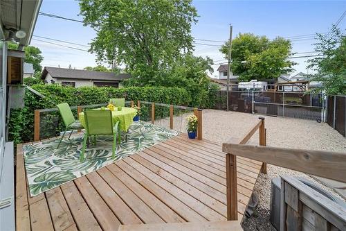 909 Strathcona St, Winnipeg, MB - Outdoor With Deck Patio Veranda With Exterior