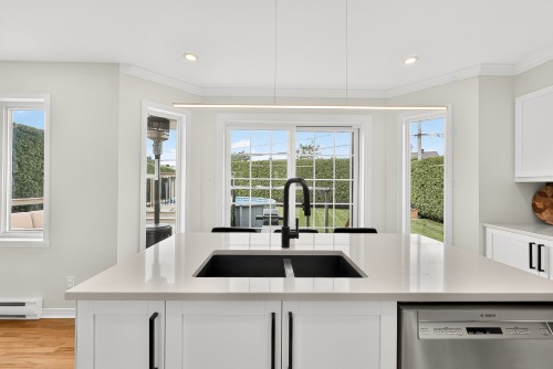 Cuisine - 38 Rue Toupin, Saint-Constant, QC - Indoor Photo Showing Kitchen With Double Sink