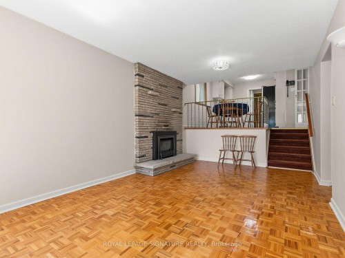 162 Bathgate Drive, Toronto, ON - Indoor Photo Showing Other Room With Fireplace