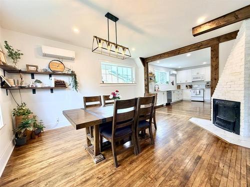 211 Winter Street, Summerside, PE - Indoor Photo Showing Dining Room With Fireplace