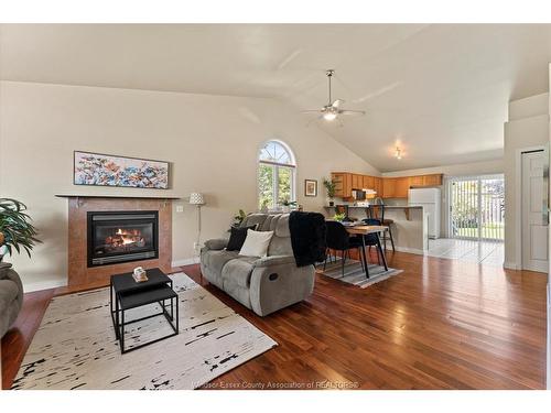 1286 Rendezvous, Windsor, ON - Indoor Photo Showing Living Room With Fireplace