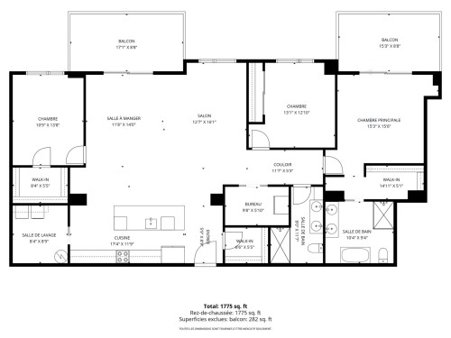Plan (croquis) - 401-75 Rue Richelieu, Saint-Jean-Sur-Richelieu, QC - Other