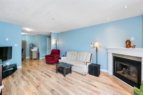 #106-650 Dobson Rd, Duncan, BC - Indoor Photo Showing Living Room With Fireplace
