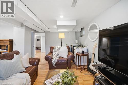 47 Brucedale Avenue E, Hamilton, ON - Indoor Photo Showing Living Room With Fireplace