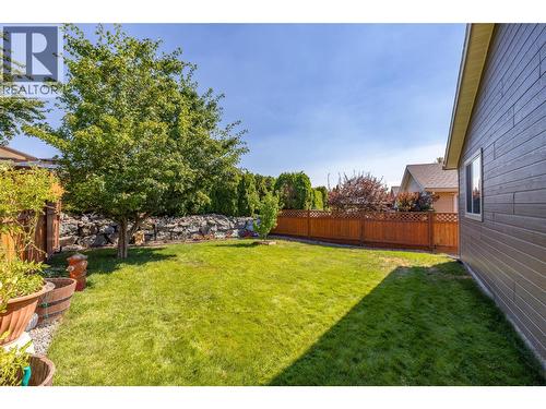 Large beautiful landscaped backyard fully fenced. - 2208 Mimosa Drive, West Kelowna, BC 