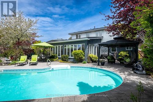 855 Maple Avenue, Milton, ON - Outdoor With In Ground Pool With Deck Patio Veranda