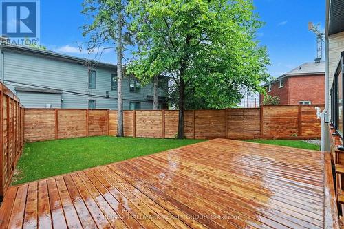 Large deck to entertain on. - 218 Woodland Avenue, Ottawa, ON - Outdoor With Deck Patio Veranda