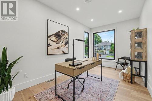 Main floor office is set off of the foyer. - 218 Woodland Avenue, Ottawa, ON - Indoor Photo Showing Other Room