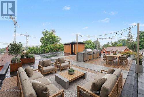 AI generated for expansive roof top patio. - 218 Woodland Avenue, Ottawa, ON - Outdoor With Deck Patio Veranda