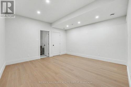 Main home's finished basement ~ media room or gym. - 218 Woodland Avenue, Ottawa, ON - Indoor Photo Showing Other Room