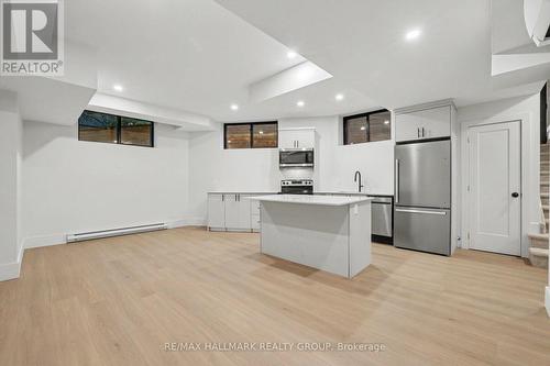 Lots of windows and pot-lighting. - 218 Woodland Avenue, Ottawa, ON - Indoor Photo Showing Kitchen