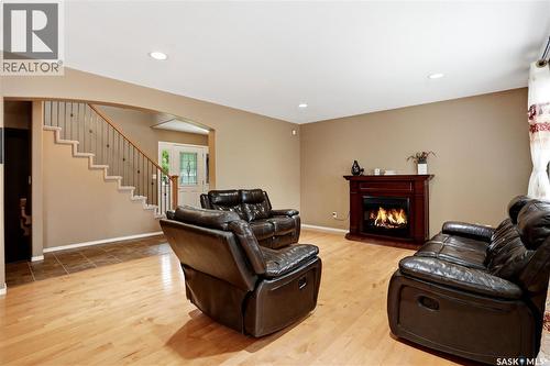 110 Stepney Crescent, Saskatoon, SK - Indoor Photo Showing Other Room With Fireplace